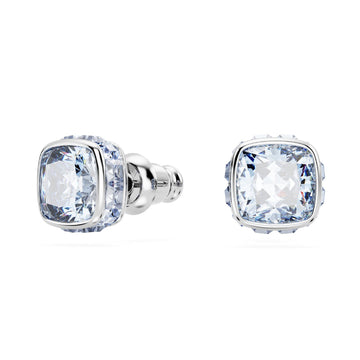 Orecchini punto luce donna Swarovski Birthstone cristallo azzurro marzo