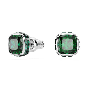 Orecchini punto luce donna Swarovski Birthstone cristallo verde maggio 5660801-1