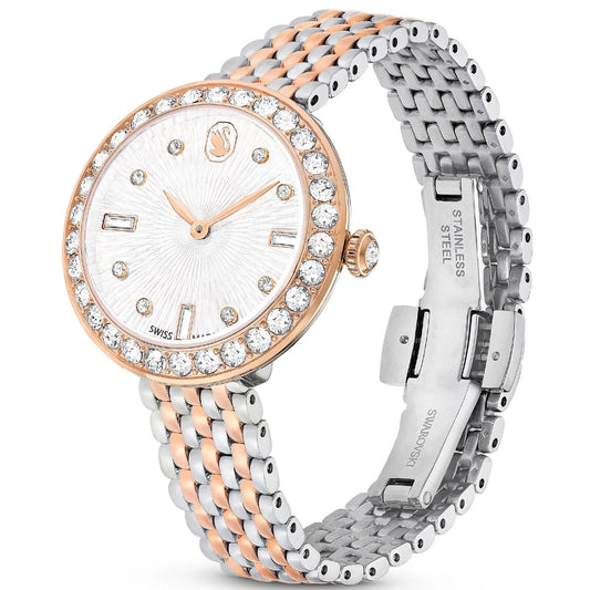 Orologio solo tempo donna Swarovski Certa acciaio bicolor rosé e cristalli 30 mm