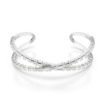 Bracciale rigido donna Swarovski Hyperbola in lega di metalli con infinito con cristalli