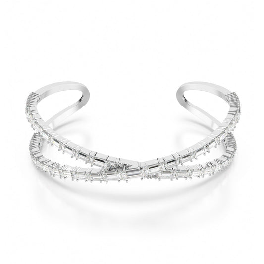 Bracciale rigido donna Swarovski Hyperbola in lega di metalli con infinito con cristalli