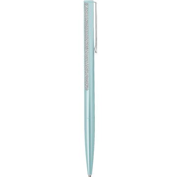 Penna Swarovski Crystal Shimmer placcata azzurro cromato con cristalli