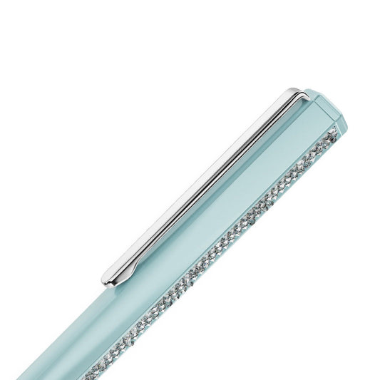 Penna Swarovski Crystal Shimmer placcata azzurro cromato con cristalli