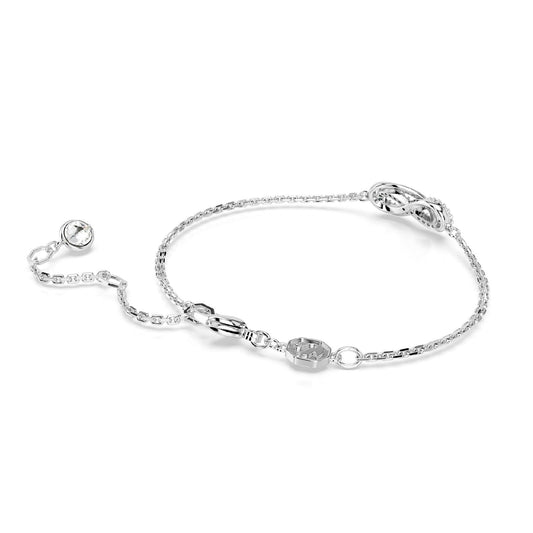 Bracciale donna Swarovski Hyperbola rodiato infinito con cristalli