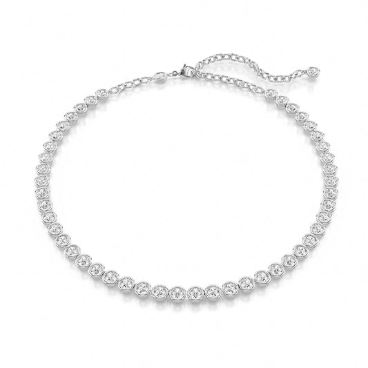 Collana tennis donna Swarovski Imber rodiato con cristalli