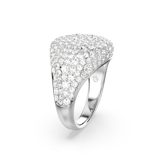 Anello chevalier donna Swarovski Meteora lega metalli con pavé cristalli