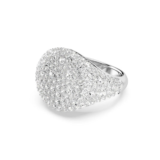 Anello chevalier donna Swarovski Meteora lega metalli con pavé cristalli