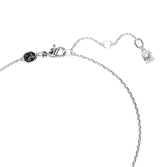 Set collana e orecchini donna Swarovski Hyperbola rodiato con cuore di cristalli 5684383-4