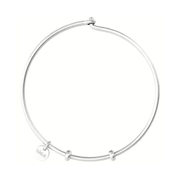 Bracciale rigido Kidult By You donna acciaio con ciondolo con scritta "Kidult"