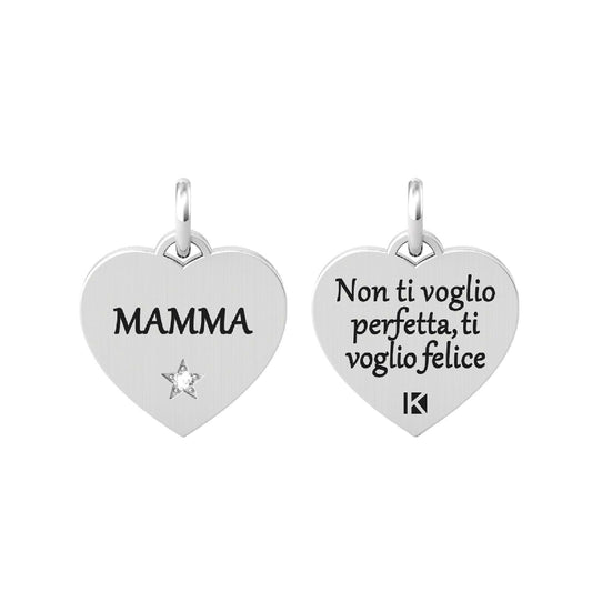 Charm Kidult By You donna acciaio a cuore per la mamma