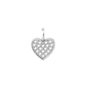 Charm Kidult By You donna acciaio a cuore ricoperto da cristalli