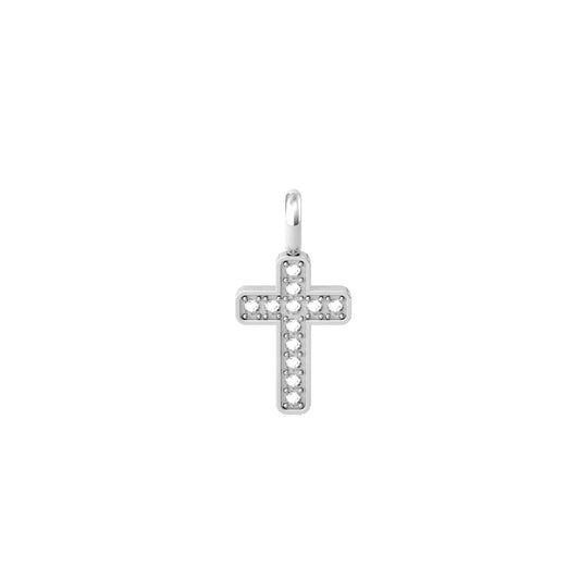 Charm Kidult By You donna acciaio a croce ricoperta da cristalli