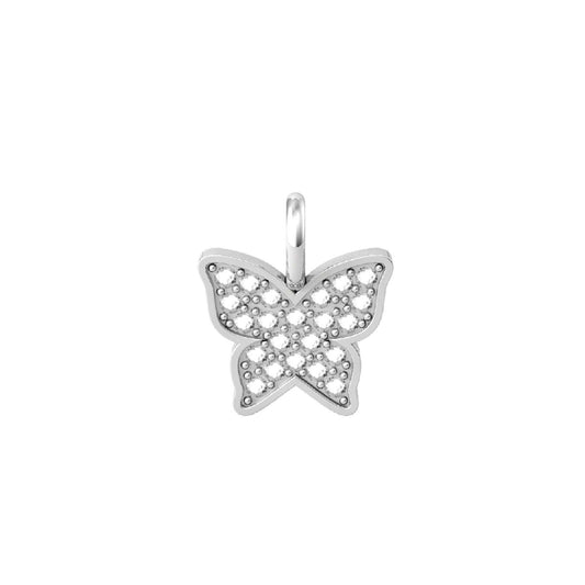 Charm Kidult By You donna acciaio a forma di farfalla con cristalli