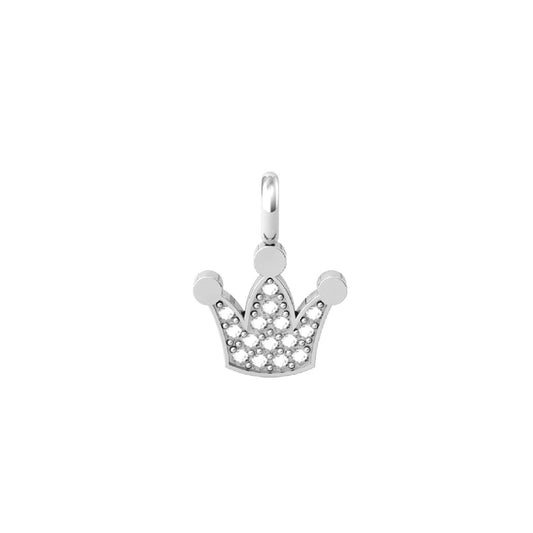 Charm Kidult By You donna acciaio a forma di corona con cristalli