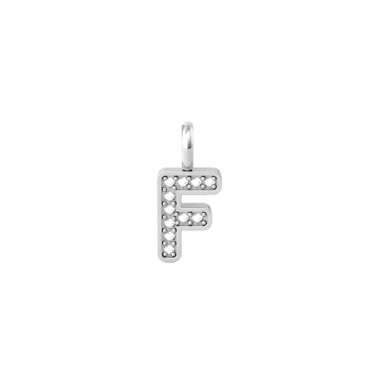 Charm Kidult By You donna acciaio con iniziale F