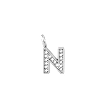 Charm Kidult By You donna acciaio con iniziale N