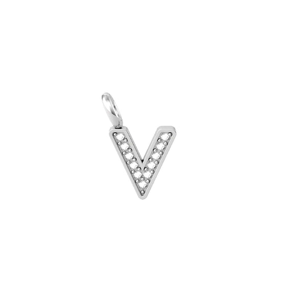 Charm Kidult By You donna acciaio con iniziale V 741084V-1