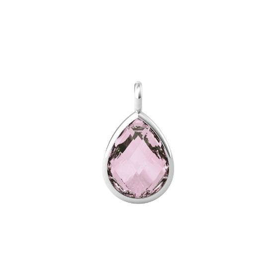 Charm Kidult By You donna acciaio a goccia con glass rosa 741097-1