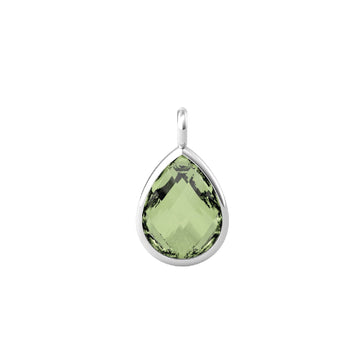 Charm Kidult By You donna acciaio a goccia con glass verde