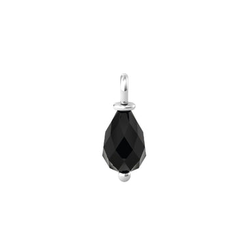 Charm Kidult By You donna acciaio a goccia con agata nera