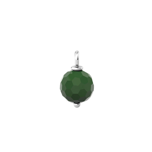 Charm Kidult By You donna acciaio a sfera con agata verde