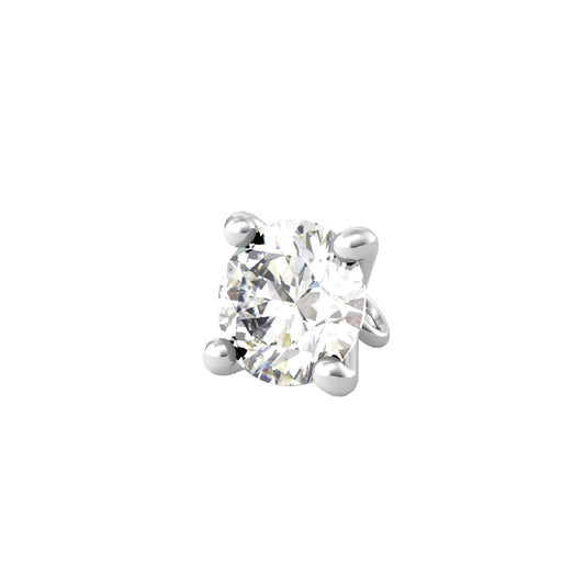 Charm Kidult By You donna acciaio con zircone bianco