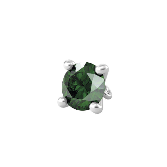 Charm Kidult By You donna acciaio con zircone verde