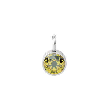 Charm Kidult By You donna acciaio con zircone giallo tondo