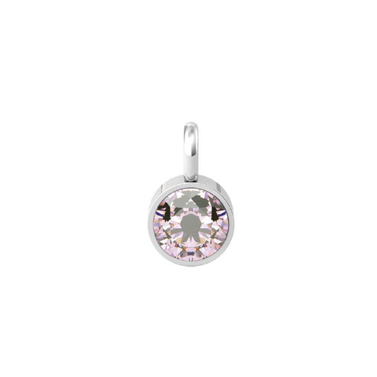 Charm Kidult By You donna acciaio con zircone rosa tondo