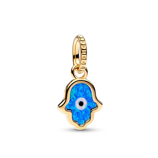 Charm Pendente Mano di Fatima Opale Blu 762699C01-1