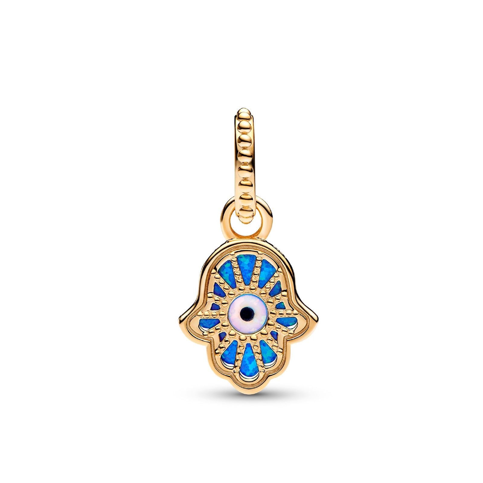 Charm Pendente Mano di Fatima Opale Blu 762699C01-2