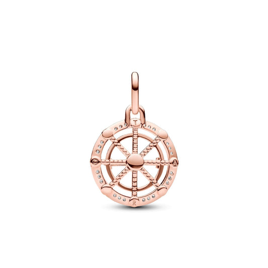 Charm Medallion Wheel of Fortune Pandora ME placcato oro rosa 783063C01-2