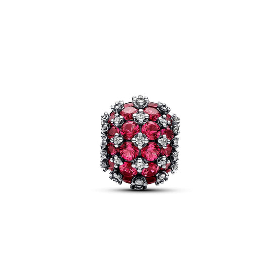 Charm Pavè Pietre Luminose Fucsia e argento 792630C03-2