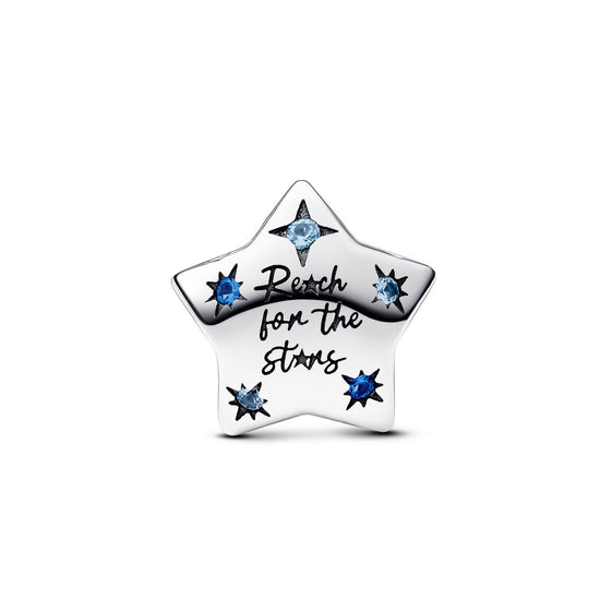 Charm Stella "Reach for the Stars" color argento e blu 792974C01-2