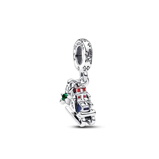 Charm Pendente Slitta di Natale 2023 color argento 792977C01-1