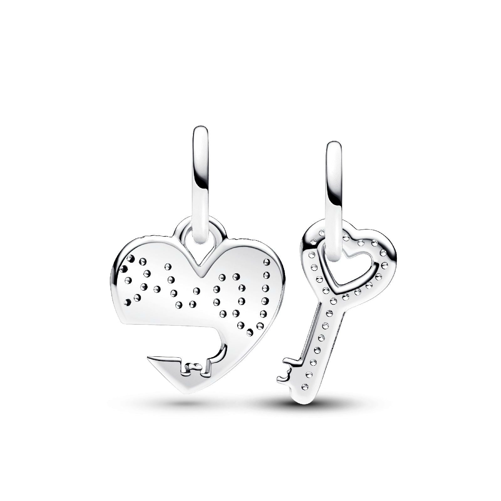 Charm Pendente Divisibile Cuore e Chiave argentato 793081C01-2