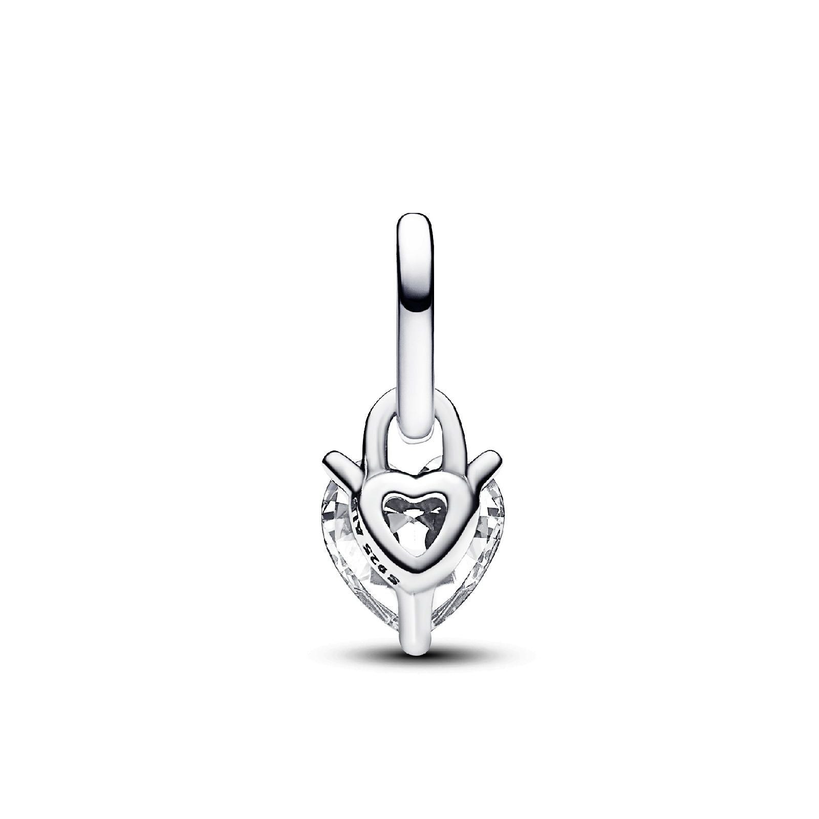 Charm Mini Pendente Keyhole Heart Pandora ME argentato 793086C01-2