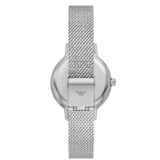 Orologio donna Emporio Armani in acciaio mesh con cristalli 32 cm