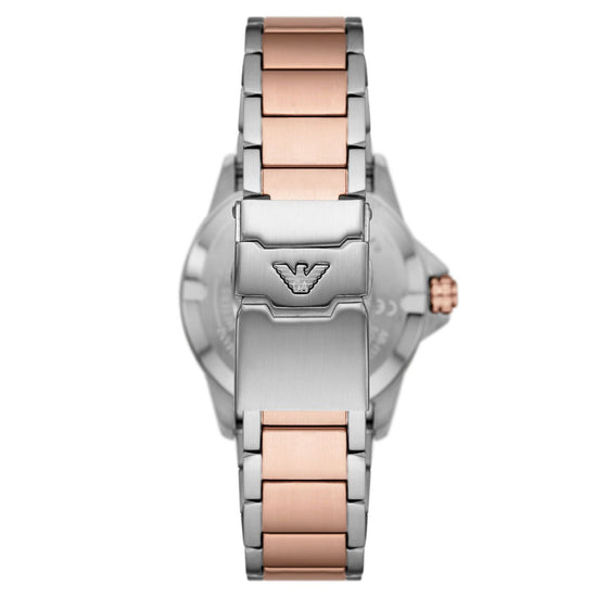 Orologio solo tempo uomo Emporio Armani acciaio bicolor rosé 42mm AR11591-2