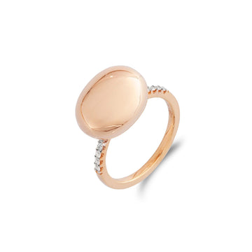 Anello donna Nanis Dancing Élite oro rosa con diamanti di 0,12ct