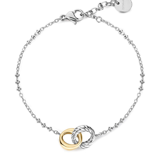 Bracciale donna Brosway Amy in acciaio con 2 cerchi