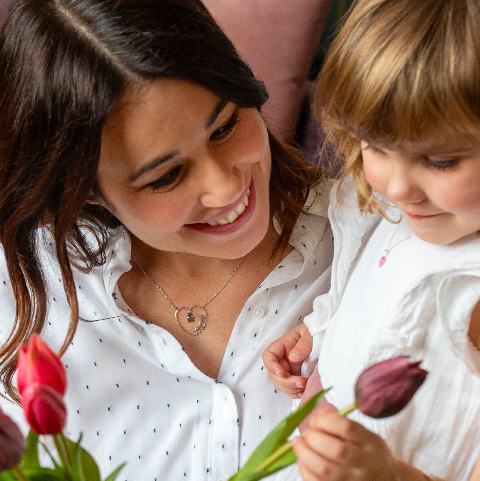 Collana donna leBebé Cuore di Mamma in argento con cuore e bimbo BE.LBBCDM24