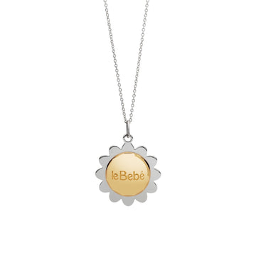 Collana con pendente leBebé in argento placcato oro da donna BE.SNM060