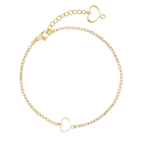 Bracciale donna Maman et Sophie Passpartout in argento oro con cuore