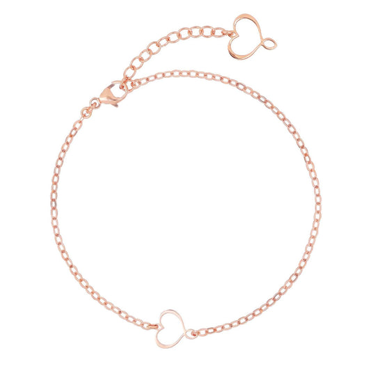 Bracciale donna Maman et Sophie Passpartout in argento rosé con cuore