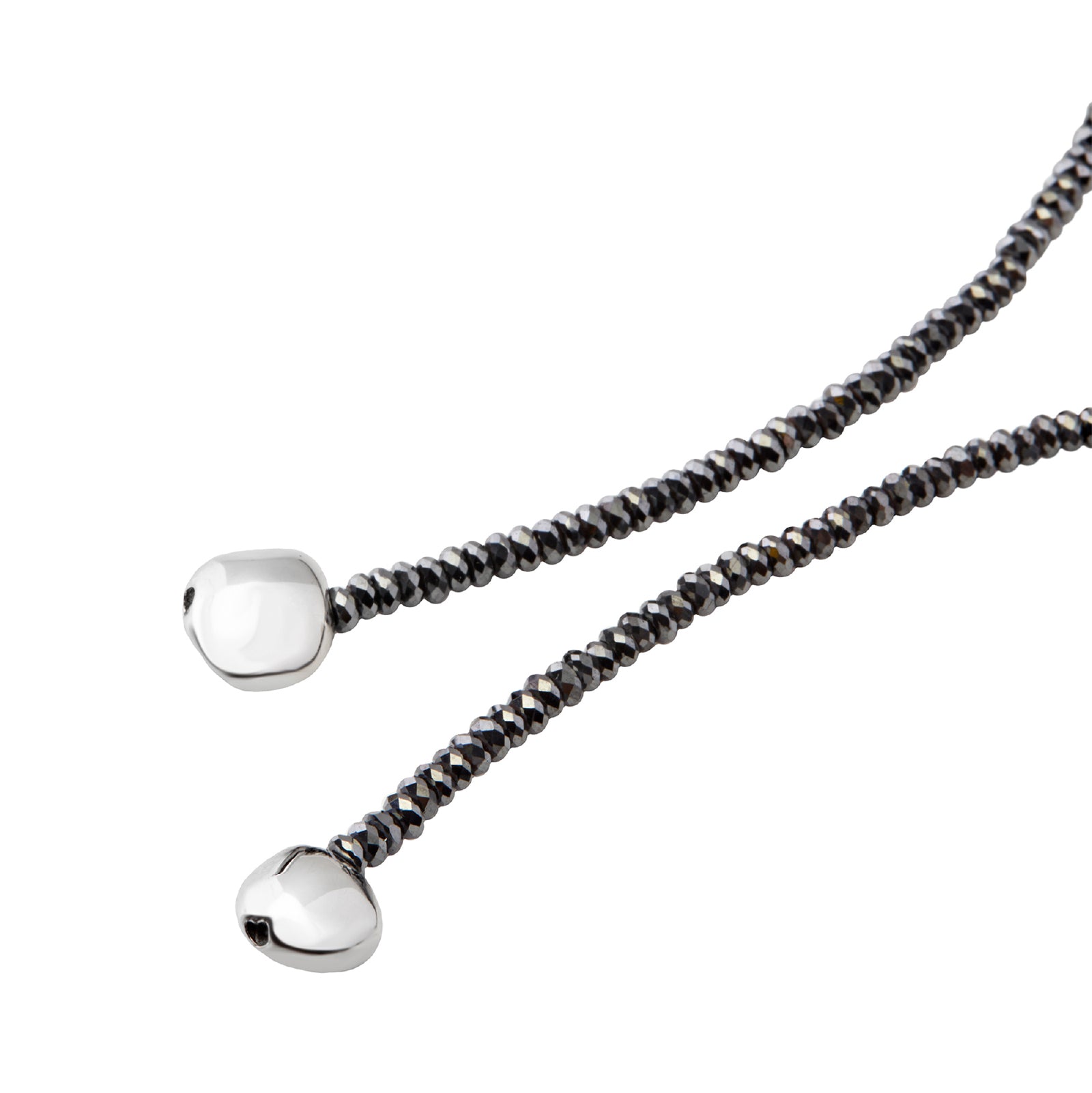 Collana lunga Breil con ematite ed elementi in acciaio BT.TJ3697