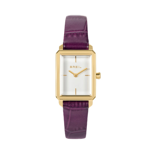 Orologio solo tempo donna Breil color oro e pelle viola MISURA UNICA