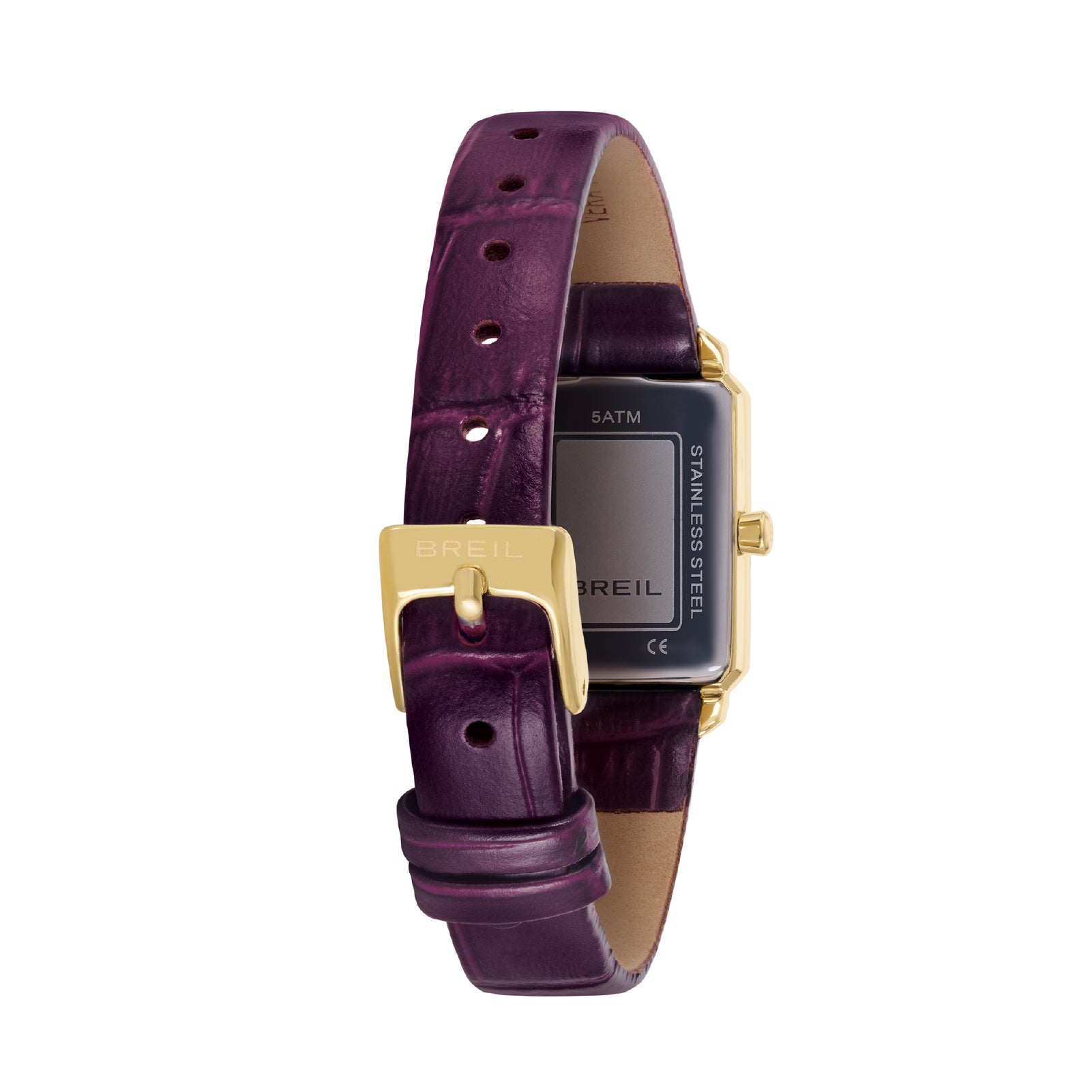 Orologio solo tempo donna Breil color oro e pelle viola MISURA UNICA