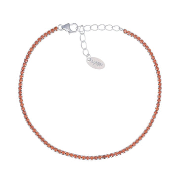 Bracciale donna Amen Tennis in argento con zirconi rossi