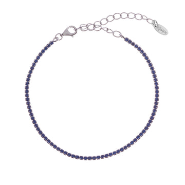 Bracciale donna Amen Tennis argento zirconi blu